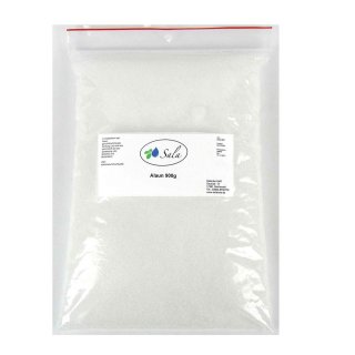 Sala Alum Potash Alum Ph. Eur. 900 g bag