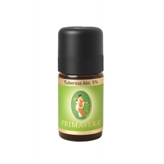 Primavera Tuberose 5% essential oil pure in Organic Alcohol 5 ml